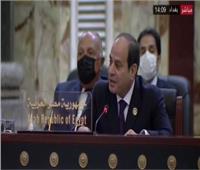 على هامش أعمال مؤتمر بغداد.. الرئيس السيسي يلتقي أمير دولة قطر