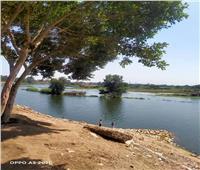 متابعة ارتفاع منسوب نهر النيل فرع رشيد بقرية جزى بالمنوفية