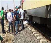 إصابة شاب سقط من القطار في بني سويف