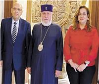 بابا الأرمن يشكر الرئيس السيسي ويثمن جهود مصر لتحقيق السلام