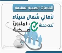 تعرف على الخدمات الصحية التى قدمتها مبادرة " 100 مليون صحة" لأهالي شمال سيناء  | إنفوجراف 