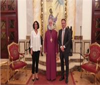 السفير الدنماركي يزور المقر البطريركي بالإسكندرية