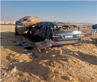 أوناش المرور ترفع آثار حادث صحراوي أطفيح وعودة حركة الطريق