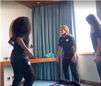 فيديو| لاعبات منتخب الكرة النسائية يحتفلن بتوديع تصفيات المونديال بـ«الرقص»