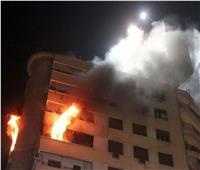 المعمل الجنائي يفحص آثار حريق شقة بالطالبية