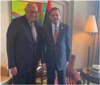 شكري يلتقي رئيس حكومة الوحدة الوطنية الليبية في طرابلس