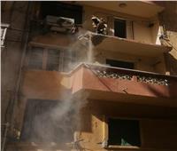 لخطورتها على المواطنين.. إزالة شرفة عقار آيلة للسقوط بالإسكندرية | صور