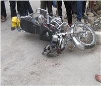 إصابة شخص إثر سقوطه من دراجة نارية بشبين القناطر