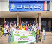 قوافل اليوم الواحد لجامعة المنيا تجوب بخدماتها قرية «الهمة» بمركز مطاي