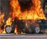 اشتعال النيران داخل سيارتين  بسبب السرعة بـ«كورنيش المعادي»