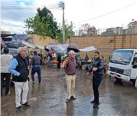 رئيس مياه المنوفية يتابع ميدانيا عمليات شفط تجمعات الأمطار