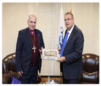 أندريه زكي يستقبل مطران الكنيسة الإنجيلية اللوثرية في الأردن والأراضي المقدسة 