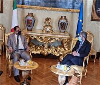 رئيس البرلمان العربي يلتقي رئيس مجلس النواب الإيطالي