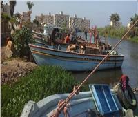 توقف حركة الصيد فى بوغاز بحيرة البرلس لسوء الأحوال الجوية