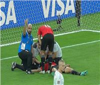 إصابة قوية تخرج حمدي فتحي من مباراة لبنان ومهند لاشين البديل