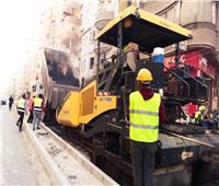 بدء أعمال رصف المرحلة الثانية من تطوير شارع التحرير بحي شرق سوهاج 