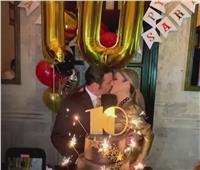 نيكول سابا تحتفل بمرور 10 سنوات على زواجها من يوسف الخال بـ«قبلة»