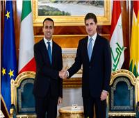 رئيس إقليم كردستان ووزير الخارجية الإيطالي يناقشان العلاقات الاقتصادية وقضايا الأمن