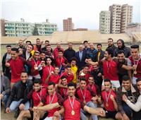 تسليم جوائز الفرق الرياضية المشاركة في دوري جامعة الزقازيق