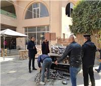 رفع ٤ آلاف حالة أشغال ومصادرة ١١٥٠ شيشة من المقاهي بحدائق الأهرام 