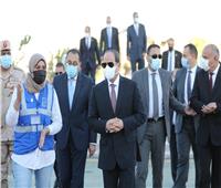 الرئيس السيسي يتفقد مشروعات قرية المراشدة بقنا ضمن مبادرة «حياة كريمة» | صور