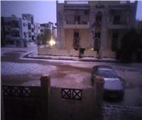 لأول مره تساقط الثلوج علي مدينة شرم الشيخ | فيديو 