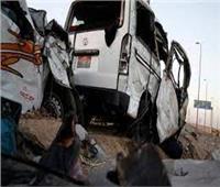 إصابة ٩ أشخاص في تصادم سيارتين بطريق «أسوان - القاهرة» بسوهاج