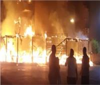 إخماد حريق هائل داخل مطعم بحدائق الأهرام 