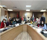 مايا مرسي تلتقي رائدات الأعمال المشاركات في ورش «قومي المرأة» التدريبية