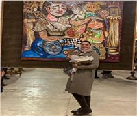 «تضحيات الأمومة» فى معرض «شذا المسك» بوسط البلد الفنانة «رنيم علاء»