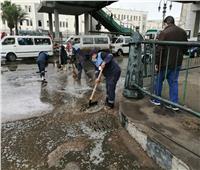 شفط مياه الأمطار من شوارع وسط البلد ورمسيس