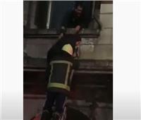 فيديو .. لحظة إنقاذ أسرة الشيخ الشعراوي بحريق الحسين