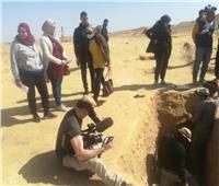 «ناشيونال جيوجرافيك» تصور فيلم وثائقي عن منطقة آثار جرزة بالفيوم