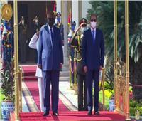 الرئيس السيسي يستقبل نظيره الجيبوتي بقصر الاتحادية