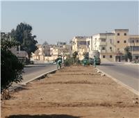 تمهيد وتطوير وتشجير الشوارع الرئيسية لمدخل مدينة الأقصر الشمالي وطريق المطار 