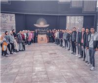 طلاب جامعة المنيا يزورون متحف الحضارة بـ«الفسطاط» ومعرض الكتاب