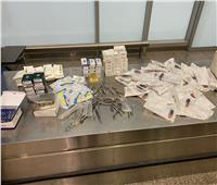 جمارك مطار القاهرة تحبط تهريب كمية من أدوية ومستلزمات طب الأسنان  