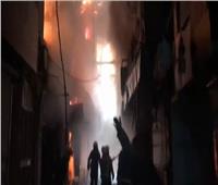 فيديو| حريق ضخم في سوق تاريخية بطهران