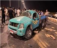 إصابة 5 عمال في انقلاب سيارة بالطريق الدائري الأوسطي