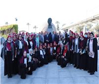 رئيس جامعة الأزهر يزور مكتبة الإسكندرية بصحبة طلاب من أجل مصر 