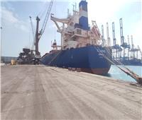 للمرة الأولى بالموانئ المصرية.. استقبال إحدى أكبر سفن الصب في العالم