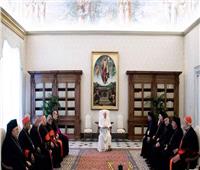البابا فرنسيس يستقبل الأنبا إبراهيم إسحق بالفاتيكان