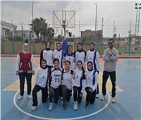 صعود منتخب جامعة طنطا لكرة السلة طالبات للمربع الذهبى فى بطولة الجامعات 