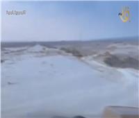 جريان السيول في 3 أودية بمناطق وسط سيناء.. والأهالي يستقبلونها بفرحة| فيديو