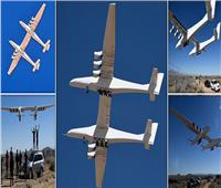 أكبر طائرة بالعالم تحلق بسماء كاليفورنيا لمدة ساعتين| فيديو