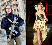 «ملكة جمال أوكرانيا» تحمل السلاح للدفاع عن وطنها