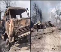 القصف الروسي يدمر منطقة بوشا الأوكرانية