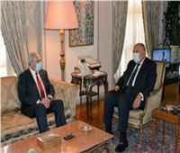 وزير الخارجية يستقبل نائب رئيس الوزراء الفلسطيني ووزير التنمية الاجتماعية
