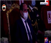 بكاء الرئيس السيسي أثناء عرض فيلم قصير بعنوان «الشهيد خالد»