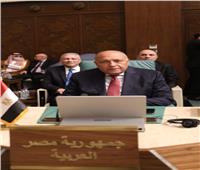 النص الكامل لكلمة وزير الخارجية خلال اجتماع الدول العربية 
